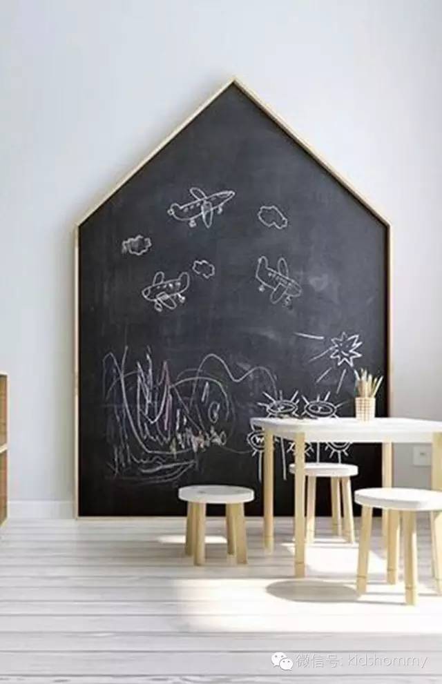 带涂鸦墙的儿童房再也不用担心孩在墙上乱涂乱画了