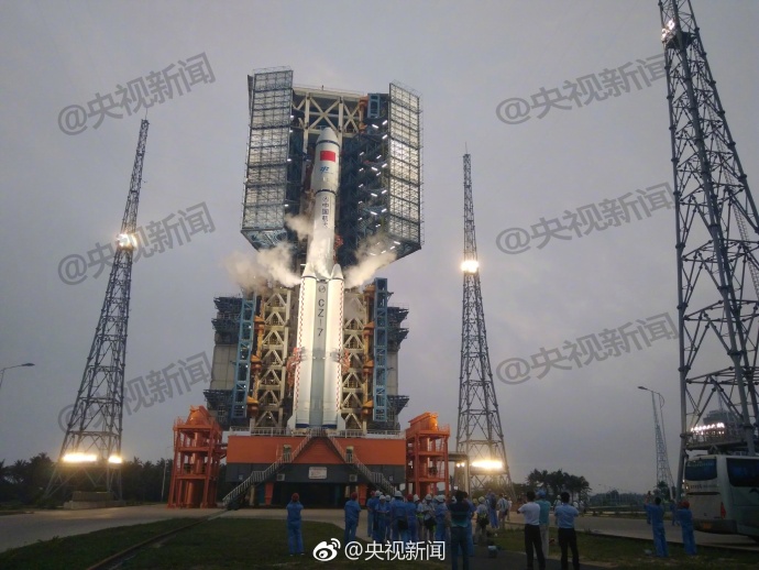 天舟一号飞船将于19:41发射（图）|天舟一号|飞船|证券时报网_新浪新闻