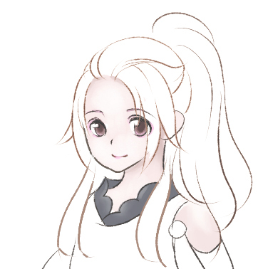 剑网3日月凌空新金发头像 附上绘制过程