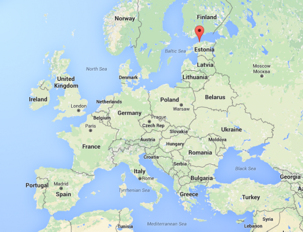爱沙尼亚的位置图片