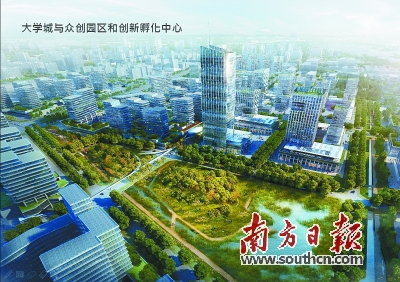 思科(广州)智慧城大学城与众创园区和创新孵化中心规划效果图.