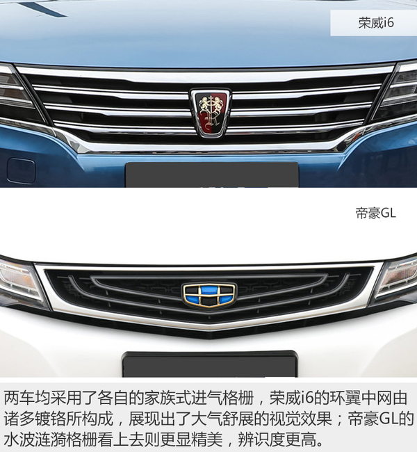 自主的巅峰对决 荣威i6和帝豪GL谁更强