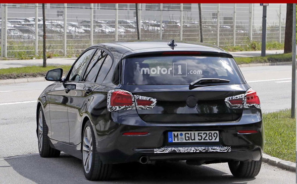 新款宝马1系再度曝光 头尾部分调整明显