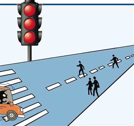 我没开车怎么违反交通法规了