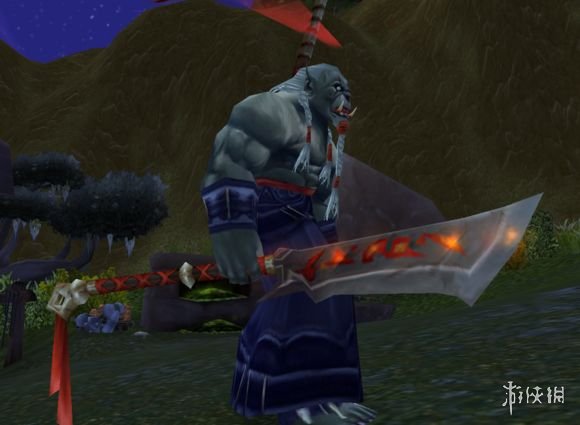 兰特瑞索是一个有着德莱尼血脉的半兽人剑圣.