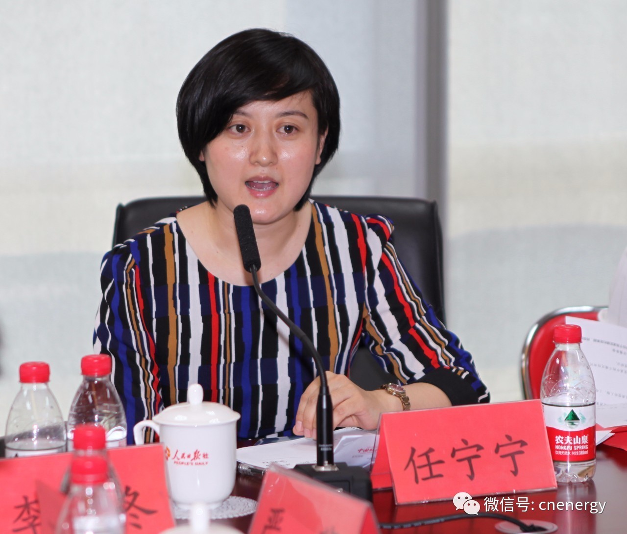 集团公司宣传工作部新闻处任宁宁讲述了中石化为油品升级所做的努力