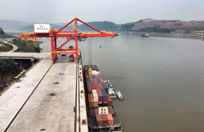 总投资超100亿元 重庆第二大港龙头港上午开港