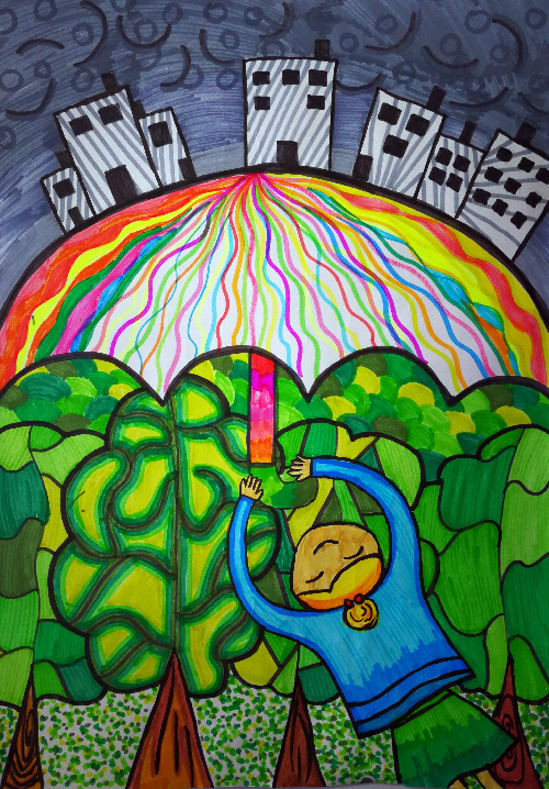 2017重庆环保网络晚会环保有我创意作品n111夏雨欣让呼吸在绿色中流畅