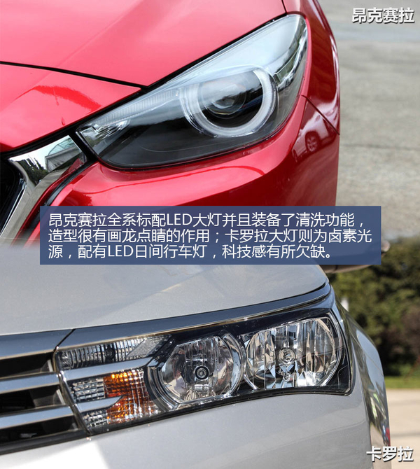 有型有样的家轿 昂克赛拉剑指卡罗拉