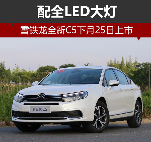 雪铁龙全新C5下月25日上市 配全LED大灯