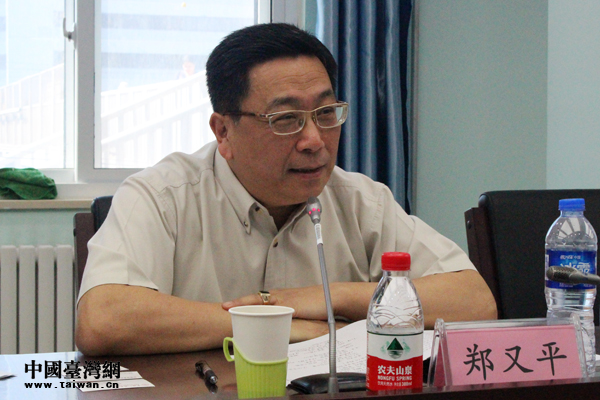 台北大学公共行政及政策系副教授郑又平在研讨会上发言.