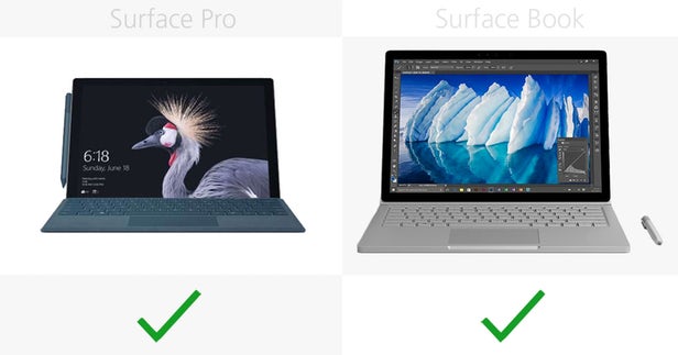 Surface Pro（2017）和Surface Book同门规格参数对比