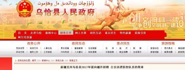 我在看新疆公安招聘巡防队员,工资9500元. 来自