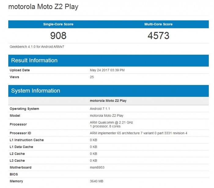 联想Moto Z2 Play确定6月1日发布：4200元/骁龙625