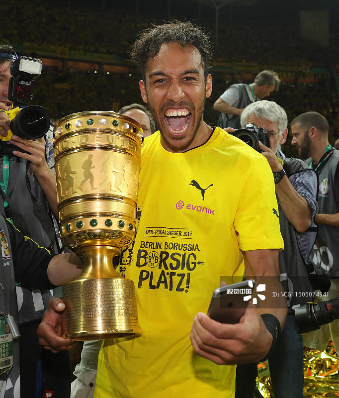 德国杯冠军多特众将欢庆夺冠