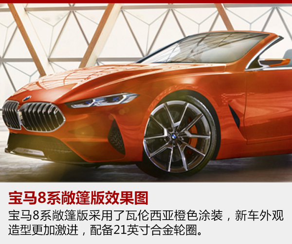 宝马8系敞篷版假想图曝光 2018年将发布