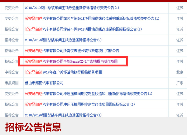 长安马自达全新一代CX-5 将于9月上市