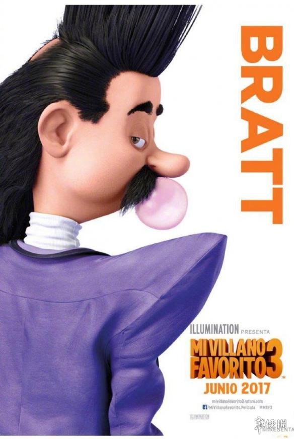 《神偷奶爸3》首曝角色海报 大反派"地中海"秃头到发指