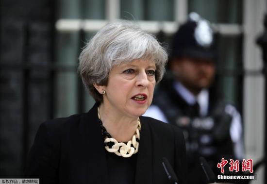 原料图:英国首相特蕾莎·梅。