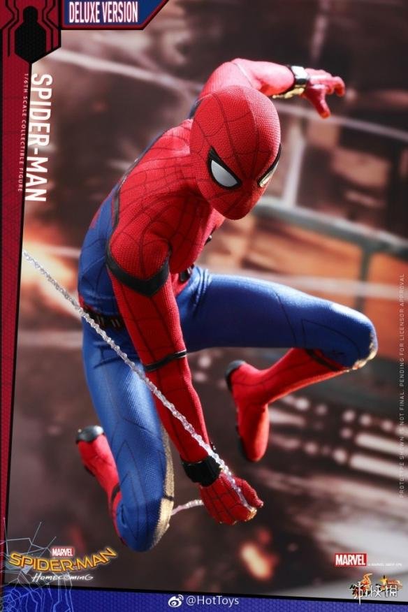 《蜘蛛侠》hot toys1:6珍藏手办 全身自带马赛克!