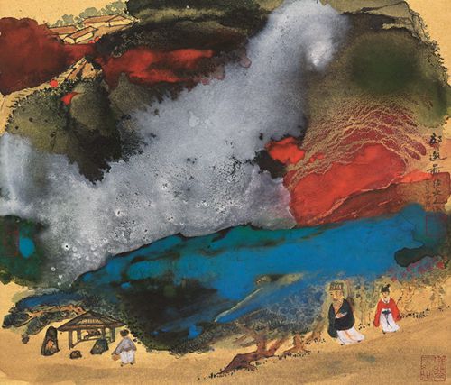 百岁高龄画家侯北人"造化瑰奇"个展在渝开幕