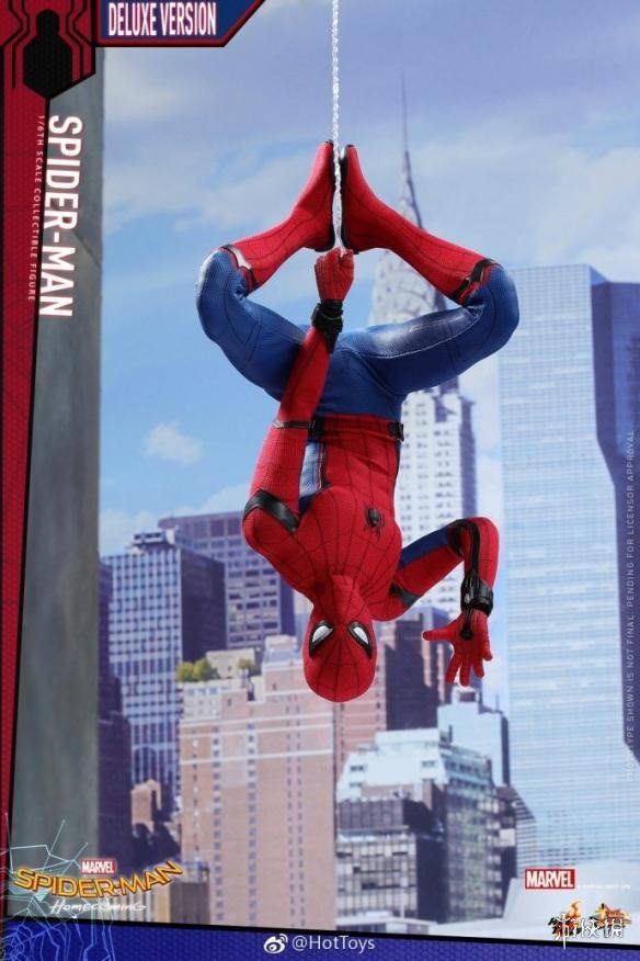《蜘蛛侠》hot toys1:6珍藏手办 全身自带马赛克!