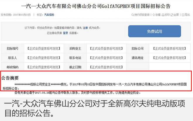 一汽-大众筹备5款电动车 明年陆续上市