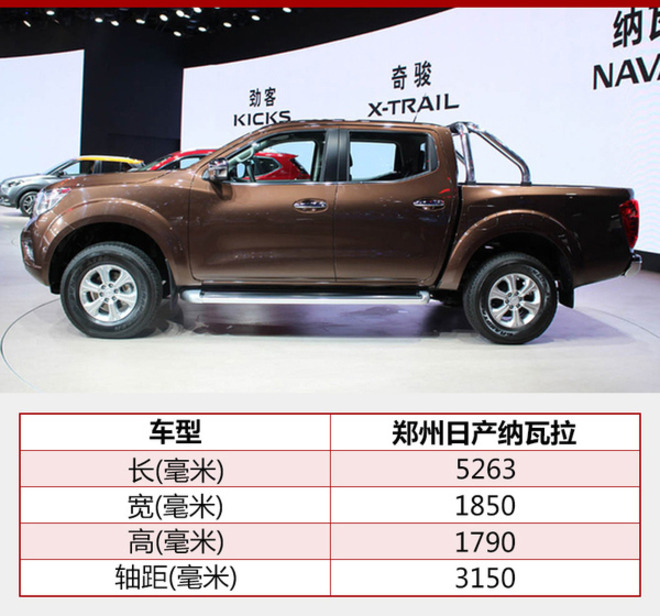 郑州日产纳瓦拉正式上市 售13.98万元起