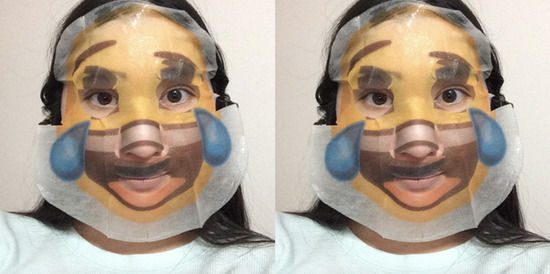 emoji面膜问世!说好的可爱遇到真人秀就丑哭了