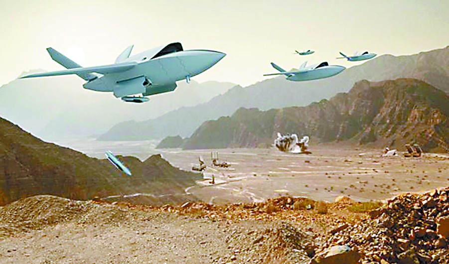 未来战争缩影无人战斗机将为f35当保镖