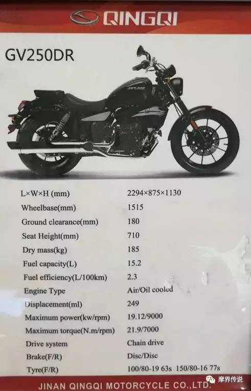 美式巡航：轻骑晓星GV250年内将上市！