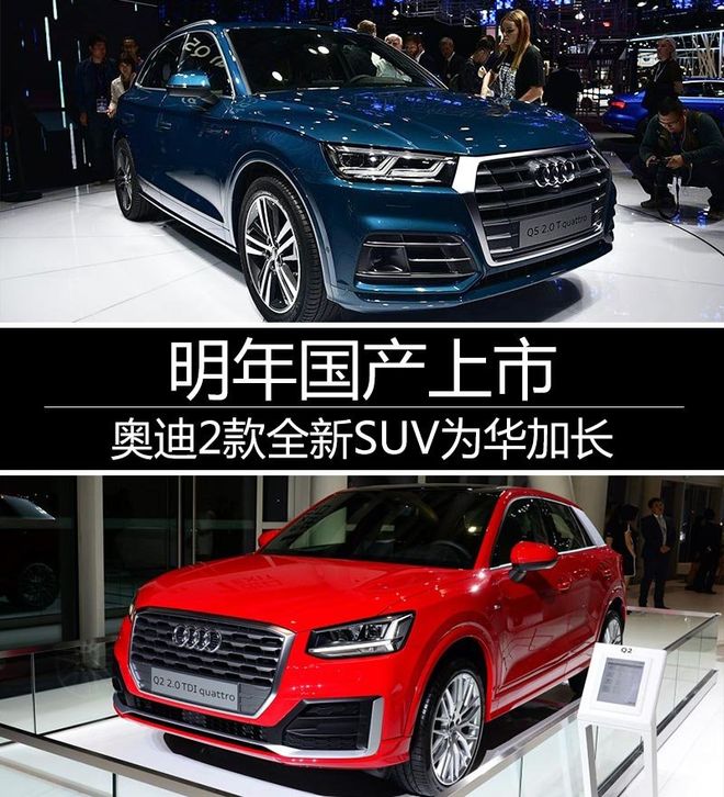 奥迪2款全新SUV为华加长 明年国产上市