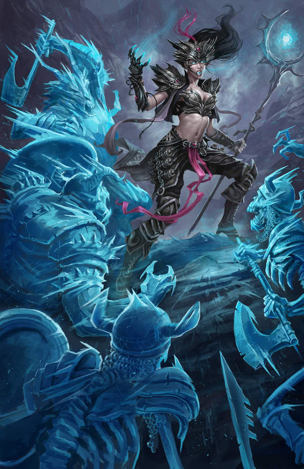 《暗黑3》精美原画图集 死灵法师降临,气氛诡异不安!