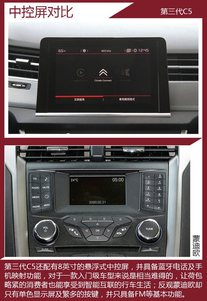 和蒙迪欧比配置 看第三代C5竞争力如何