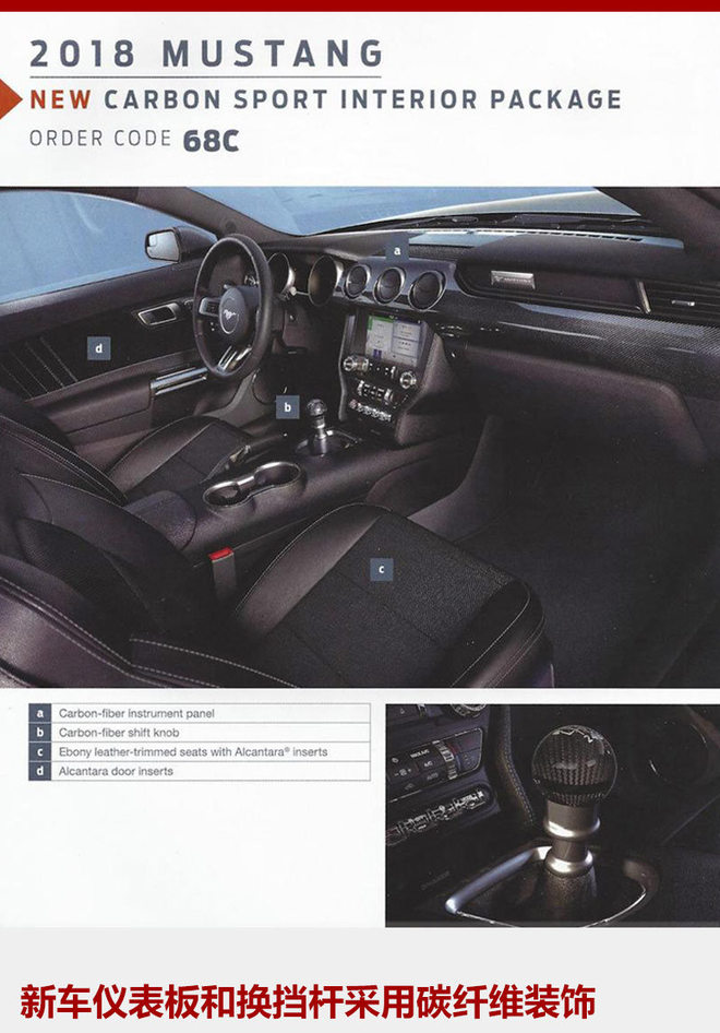 新款福特Mustang配置曝光 推5款选装包