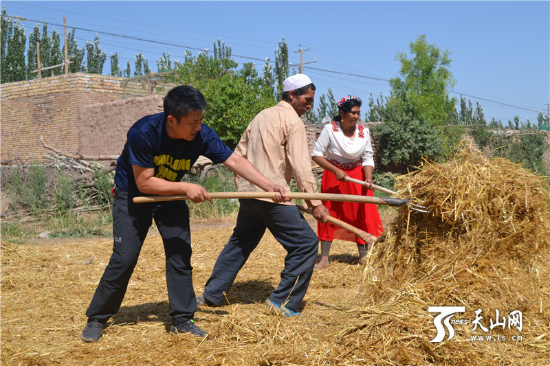 建厅驻伽师县克孜勒苏乡阿亚格勒格勒德玛村"访惠聚"工作队副队长王宪
