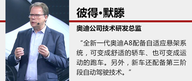“黑科技”满满全新一代奥迪A8正式发布