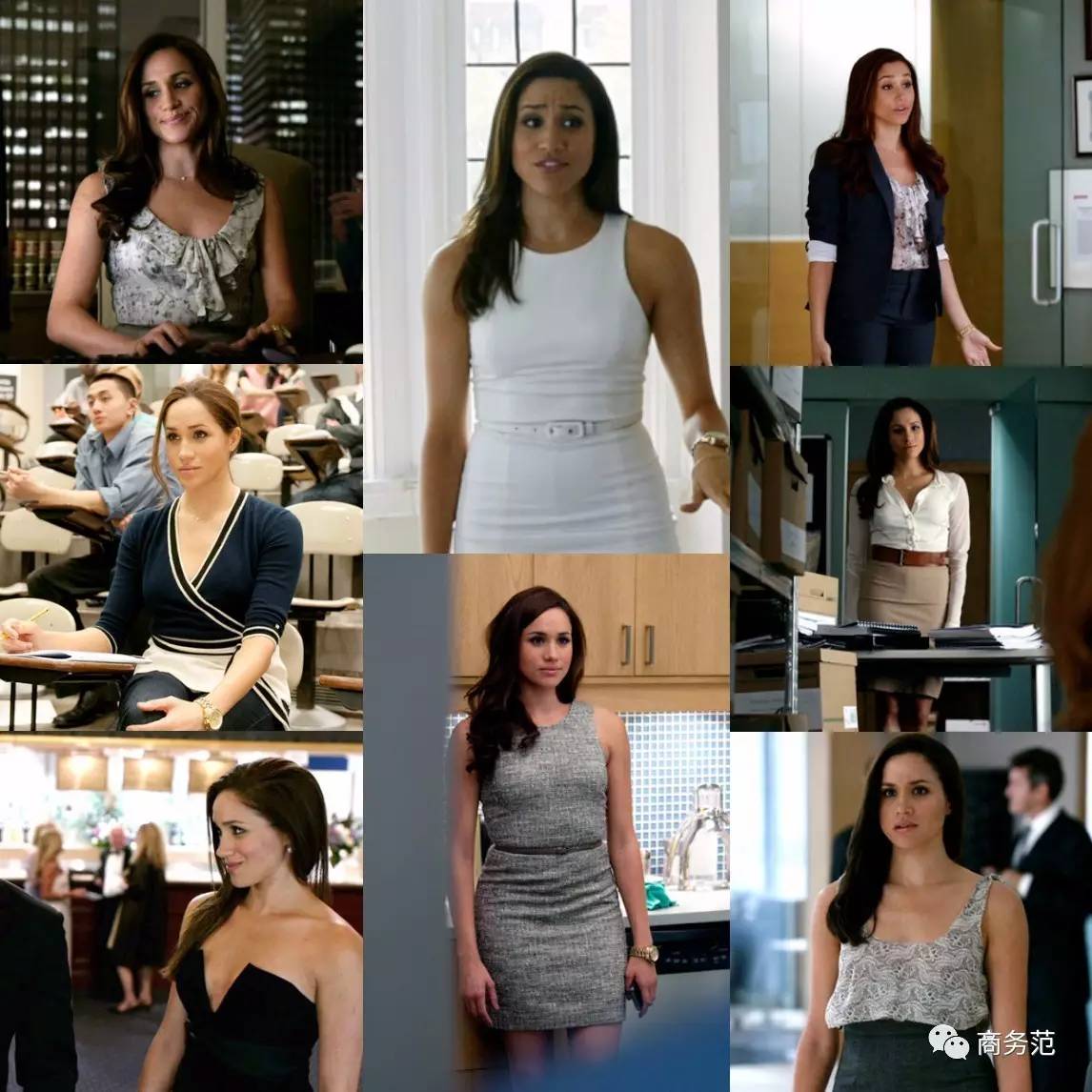 美剧《金装律师》中rachel的着装可以作为职业装的范本之一↓保持干练
