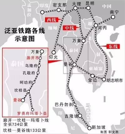 7月11日,泰国内阁宣布,批准中泰铁路项目一期工程(曼谷