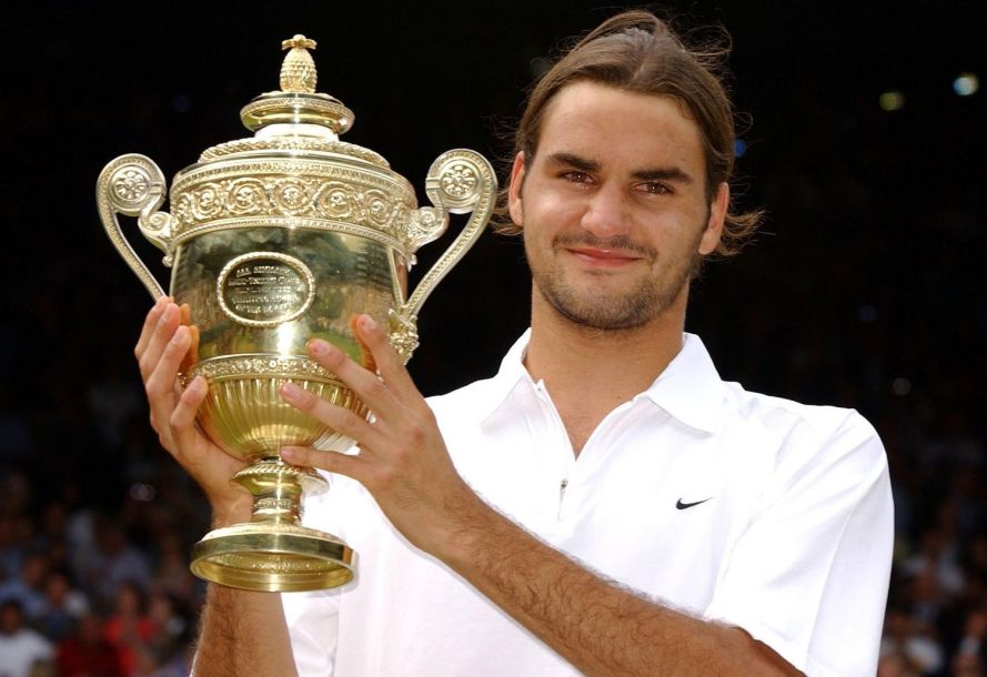 19个大满贯瑞士天王费德勒夺冠捧杯瞬间