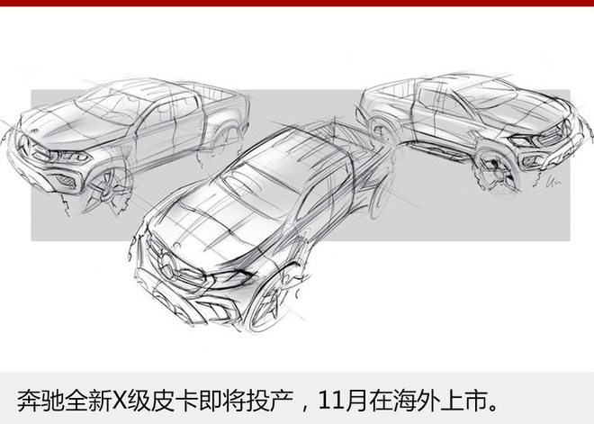 奔驰进军皮卡市场 全新X级车正式发布