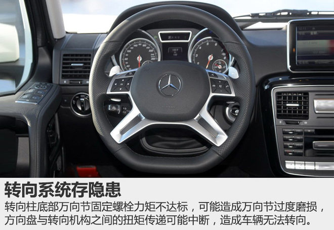 奔驰G级转向系统存隐患 4S店即将召回
