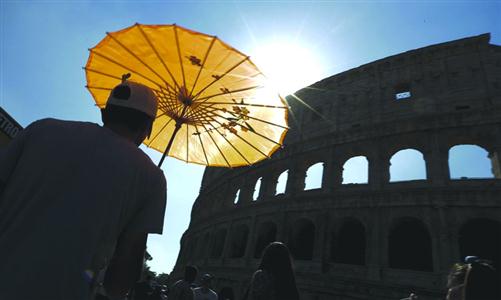 意大利遭遇持续高温干旱