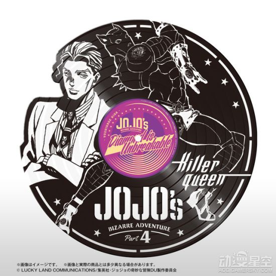 《jojo的奇妙冒险》主题黑圆盘摆件 浓郁怀旧风情