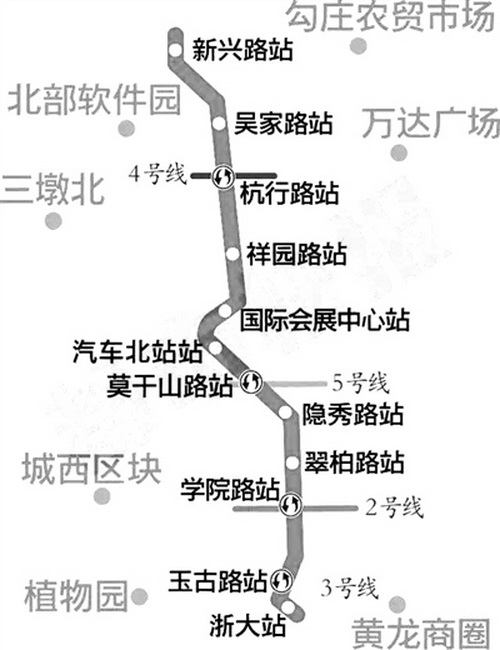 [浙江]杭州地铁10号线一期年底开工建设 2021年底建成通车(图)