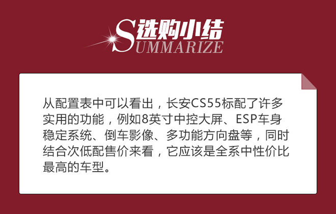 综合实力都不低 长安CS55哪款最值得买