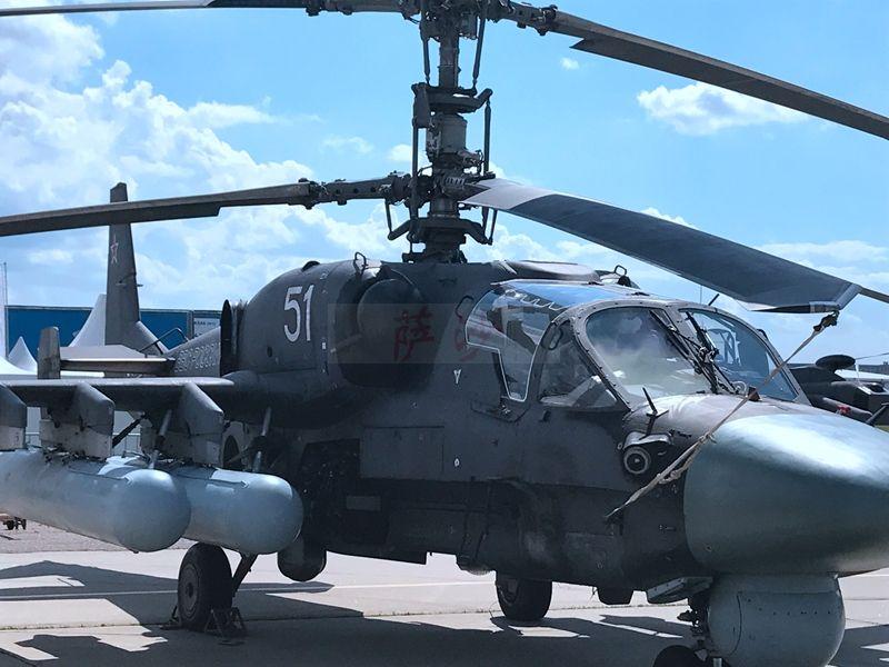 世界上唯一双旋翼武装直升机:2017莫斯科航展的卡52