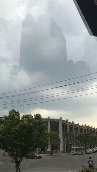 网传重庆北碚蔡家惊现海市蜃楼 拍摄地居民:从未看到