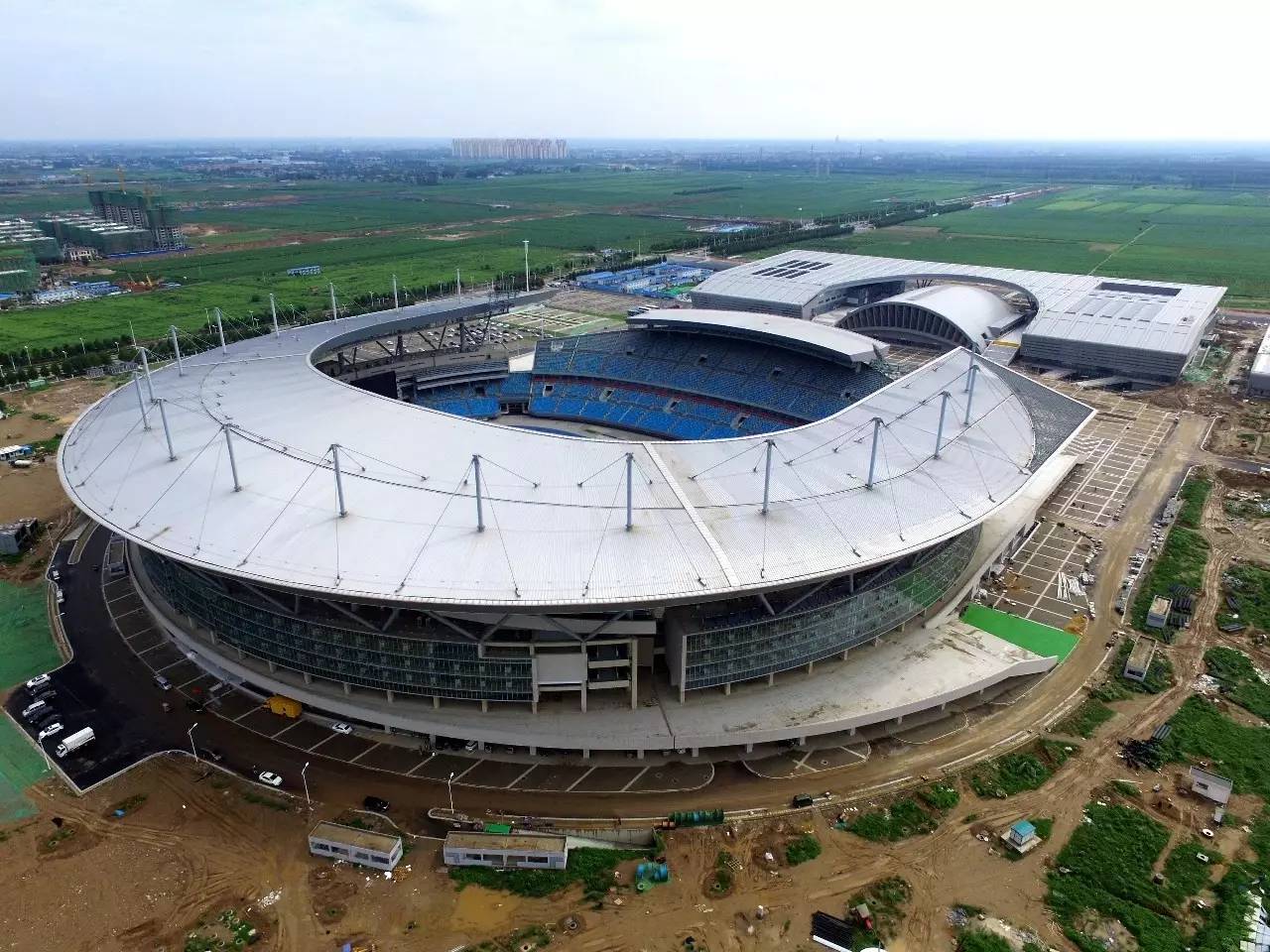"河北奥体中心" 闪亮登场~|体育场|建筑|正定_新浪新闻