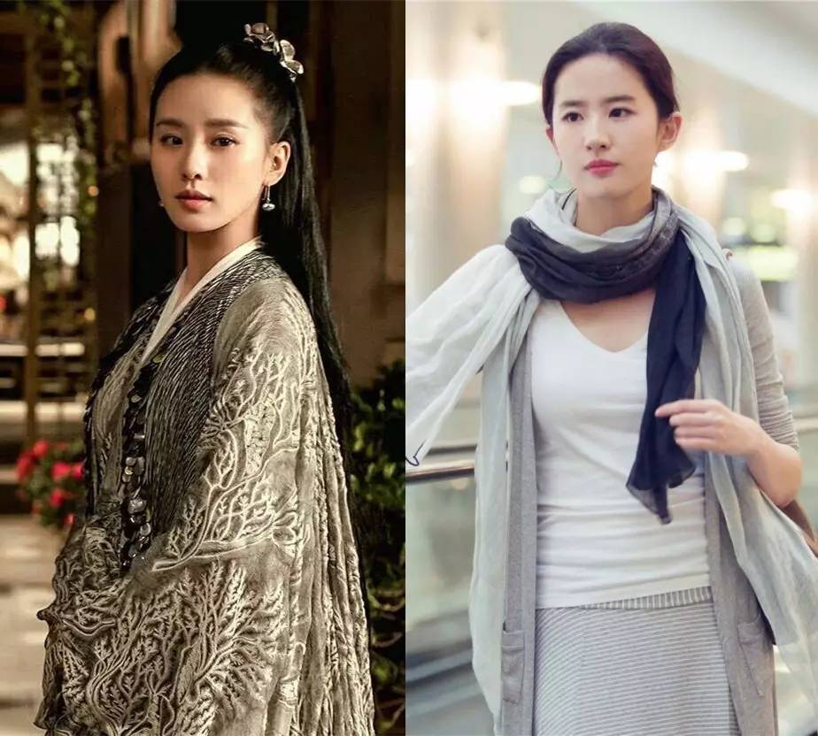 刘诗诗(左)与刘亦菲